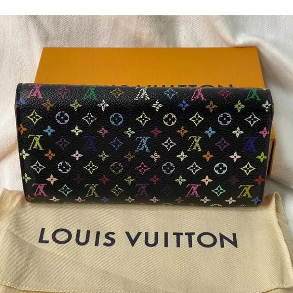 Louis Vuitton multicolored black wallet - Picture 3 of 15